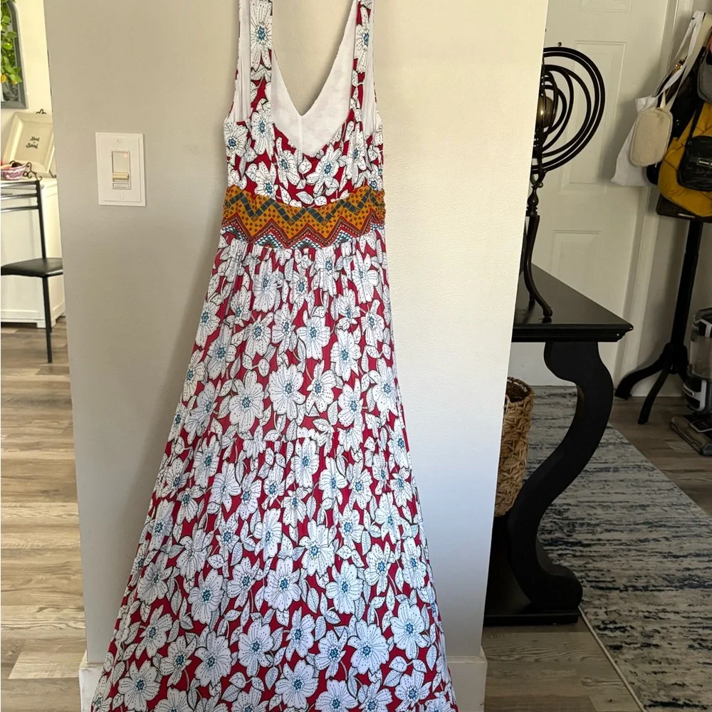 Maeve Anthropologie Auden floral aztec maxi Dress‎